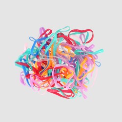 300 Mini Élastiques - couleurs assorties - Le CurlShop