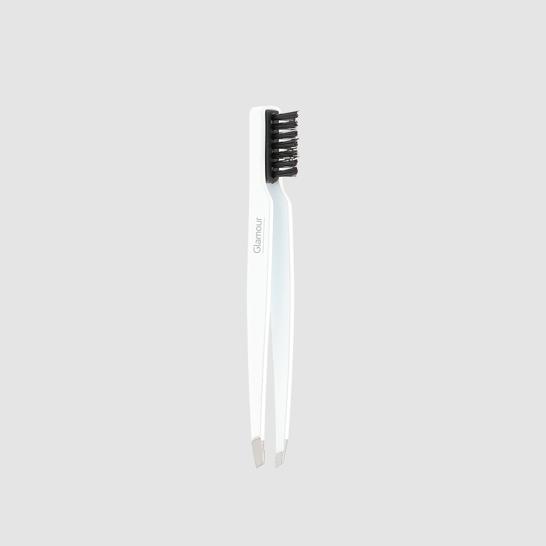 Pince à épiler inox avec brosse sourcils
